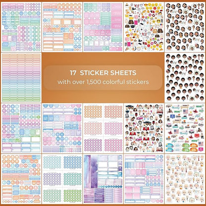 Planner Stickers by Clever Fox - 1,500+ Productivity, Budget, Fitness, Mom, Student, Classic, Number, Holiday Stickers for Your Monthly, Weekly & Daily Planner, Calendar or Journal (Classic Pack)
