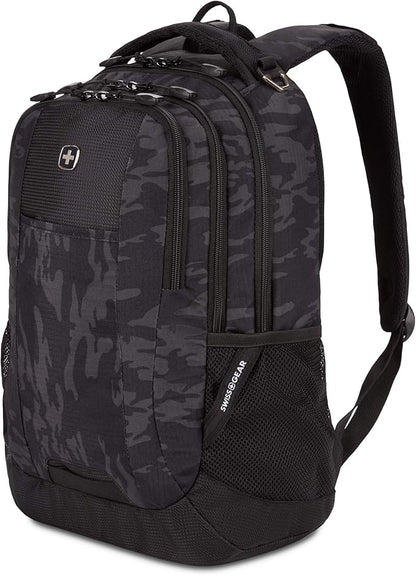 SwissGear Cecil 5505 Laptop Backpack, Black Cod/Camo, 18-Inch