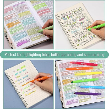 Mr. Pen- Gel Highlighter, 16 Pack, Morandi and Vibrant Colors, Bible Highlighters No Bleed Highlighters, Bible Highlighter, Bible Markers, Gel Highlighters for Bibles, Highlighter