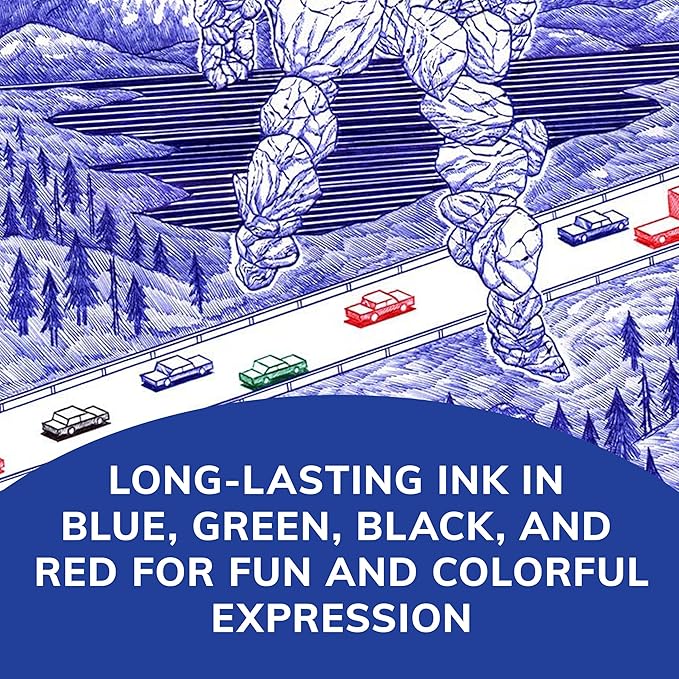 BIC 4-Color Original Retractable Ball Pens, Medium Point (1.0mm), 3-Count Pack, Retractable Ball Pen With Long-Lasting Ink