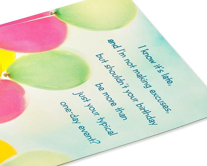 American Greetings Belated Birthday Card (I Know It's Late)