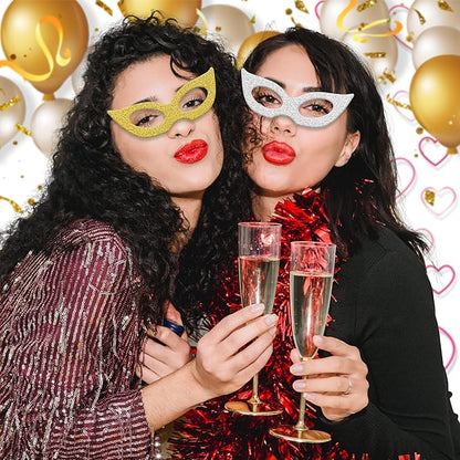 24 Sheets Gold Glitter Cardstock Paper, A4 Premium Sparkly Paper for Scrapbook, DIY Projects, Party Decoration, Gift Box Wrapping 250GSM/92lb