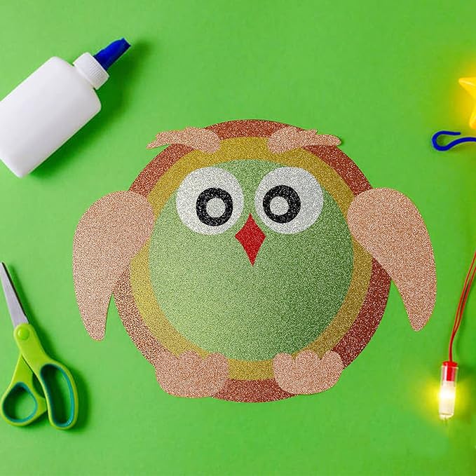 Simetufy Glitter Cardstock, 40 Sheets in 20 Colors, Premium Cardstock for Cricut, Crafts and DIY Projects, Sparkly Paper for Card Making, 250 GSM