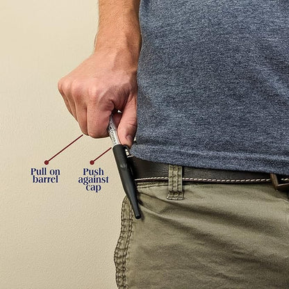 June Gold 2 Blue Deep Reach Markers, 2 Ink Refill Bottles, 2 Tip Replacements, 30 mm Reach & 2 mm Felt Tip