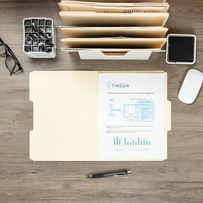 Smead Manila File Folder, 1/3-Cut Tab, Letter Size, Manila, 200 per Box