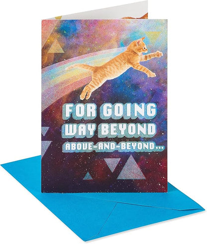 American Greetings Cat Thank You Card (Beyond Grateful)