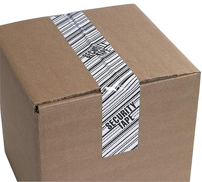Aviditi Tape Logic Security Packing Tape Printed with, "Security Tape", 2 Inch x 110 Yards, 2.5 Mil Thick, for Identification of Tampered Packages (6 Rolls)