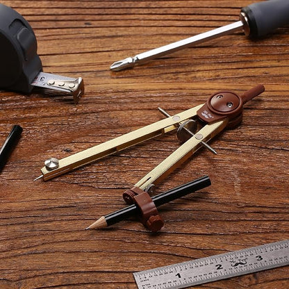 Mr. Pen- Compass for Geometry, Gold, Compass with Pencil, Drawing Compass Drawing Tool, Math Compass, Drafting Tools, Drawing Tools, Geometry Compass, Circle Drawing Tool, Geometry Set