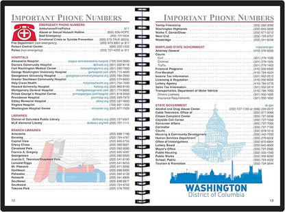 2025 Datebook & City Themed Planner – Resource Guide with Daily, Weekly & Monthly Views – 3-Year Reference Calendar - Multi-Purpose Travel Notebook Guide & Adventure Diary (Washington D. C. 2025)