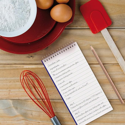 Blueline Reporter Notebook/Note Pad, 4 x 8 inches, 160 Pages / 80 Sheets (AT8B) (Pack of 2)