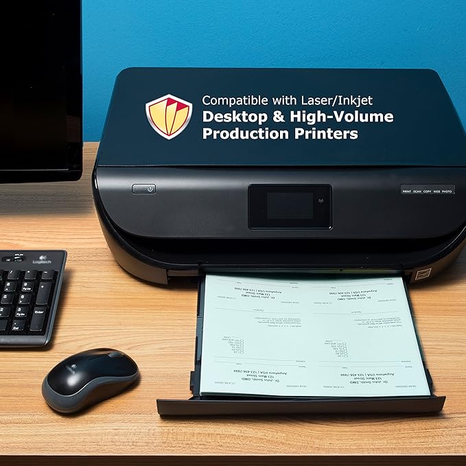 DocuGard Advanced Medical Security Paper for Printing Prescriptions and Preventing Fraud, CMS Approved, 7 Security Features, Laser and Inkjet Safe, Green, 8.5 x 11, 24 lb., 2500 Sheets (04542C)