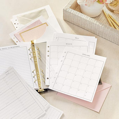 Hallmark Address Book Refill Pages (Pack of 44 Replacement Pages for Addresses, Appointments)