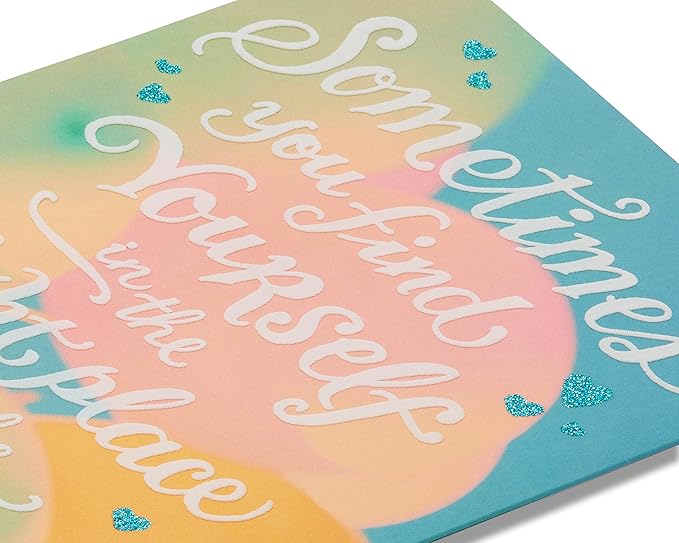 American Greetings Romantic Birthday Card (Right Place, Right Time)