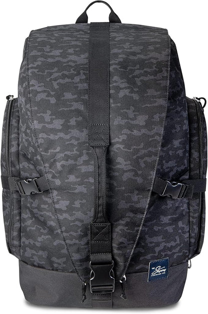 Skyway Luggage Rainier Weekender Backpack, Eco-Friendly, Made of 100% rPET Travel Laptop Bag for Women & Men, Flight Approved Carry On Bag, 43L, Kohala Black