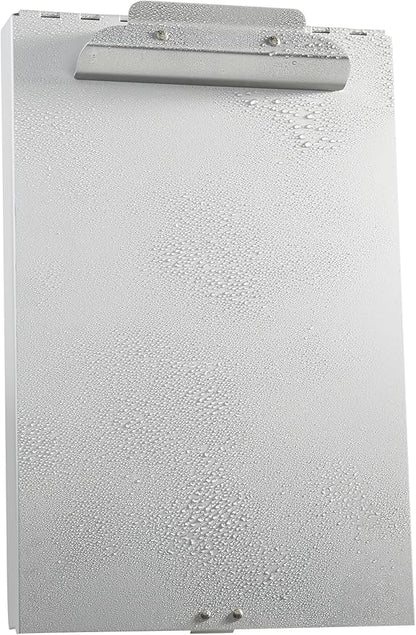 Amazon Basics Metal Clipboard with 2 Compartments and Interior 250 Sheet Paper Storage, 14.09 x 9.21 x 2.6 Inches, letter size, Silver