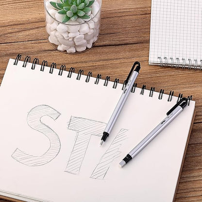 Mr. Pen- Pen Style Eraser, 2 Pack, Square & Round Tip, Eraser Pen Eraser, Pencil Erasers, Eraser Pencil, Mechanical Eraser, Art Erasers for Drawing Erasers for Drawing, Precision Eraser, Art Eraser