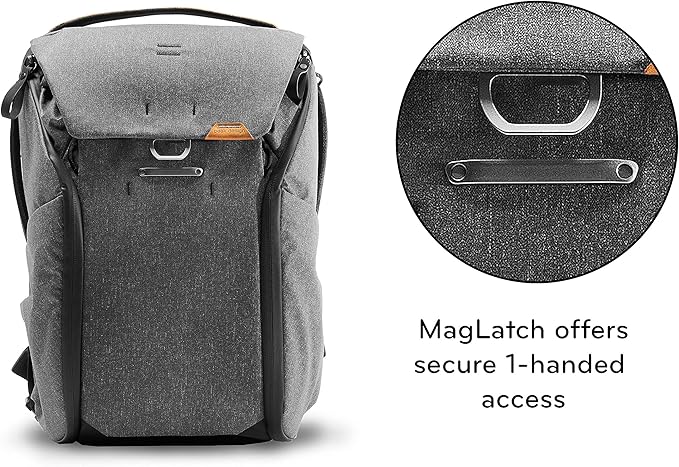 Peak Design Everyday Backpack V2 20L, Camera Bag, Laptop Backpack with Tablet Sleeves, Charcoal (BEDB-20-CH-2)