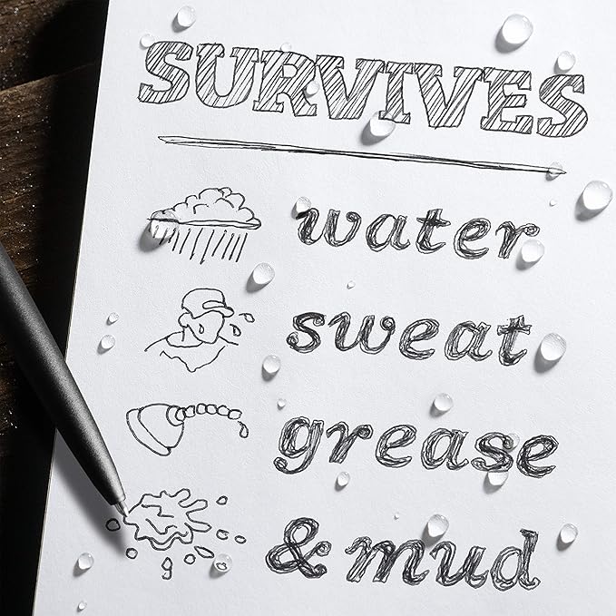 Rite in the Rain Weatherproof Side Spiral Notebook, 4.875" x 7", Blue Cover, Universal Pattern, 3 Pack (No. 273L3)