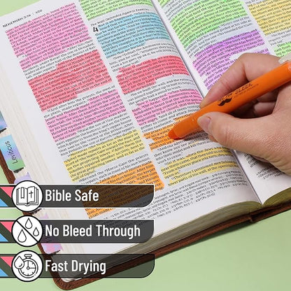 Mr. Pen- Gel Highlighters, Fluorescent Bible Highlighter, Pack of 12, No Bleed Highlighter, Dry Highlighter, Highlighters Assorted Color, Bible Journaling Supplies, Bible Markers for Tabs