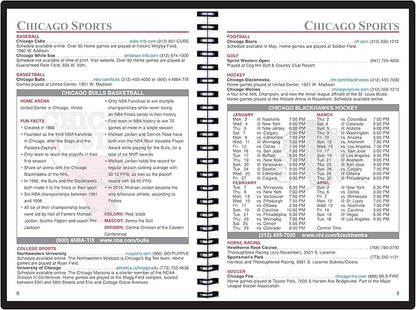 2025 Datebook & City Themed Planner – Resource Guide with Daily, Weekly & Monthly Views – 3-Year Reference Calendar - Multi-Purpose Travel Notebook Guide & Adventure Diary (Chicago '25)