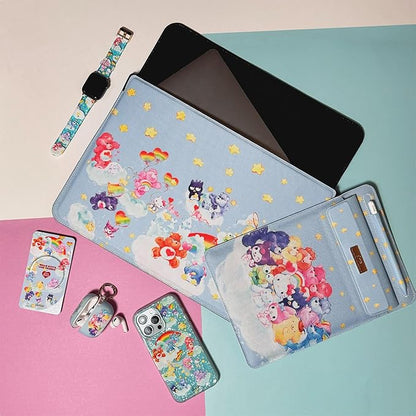 Sonix x Sanrio Laptop Sleeve, Foldable Case and Stand Compatible with Most 15 inch Laptops (Hello Kitty + Care Bears)