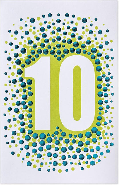 American Greetings 10th Birthday Card (Big 10)