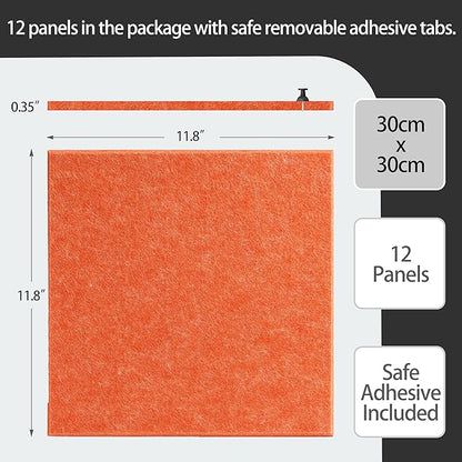 Large Felt Bulletin Board(36" x 24"),Cork Board Alternative,6 Pack Felt Wall Tiles with Safe Removable Adhesive Tabs,Notice Pin Board/Message Board/Vision Board for Office, School & Home