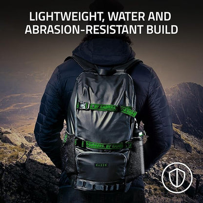 Razer Scout 16" Gaming Laptop Backpack: Lightweight Travel Carry On Computer Bag - Water Resistant - Fits 16 inch Notebook - Black