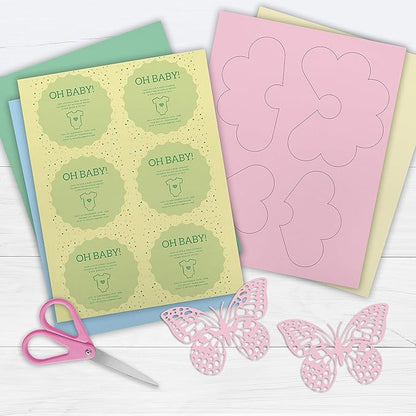 Printworks Pastel Cardstock, 67 lb, 4 Assorted Pastel Colors, FSC Certified, Perfect for School and Craft Projects, 50 Sheets, 8.5” x 11” (00684)