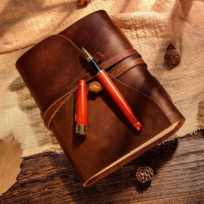 BEILUNER Luxury Rosewood Ballpoint Pen Writing Set - Elegant Fancy Nice Gift Pen Set for Signature Executive Business Office Supplies - Gift Boxed with Extra Refills (Black)