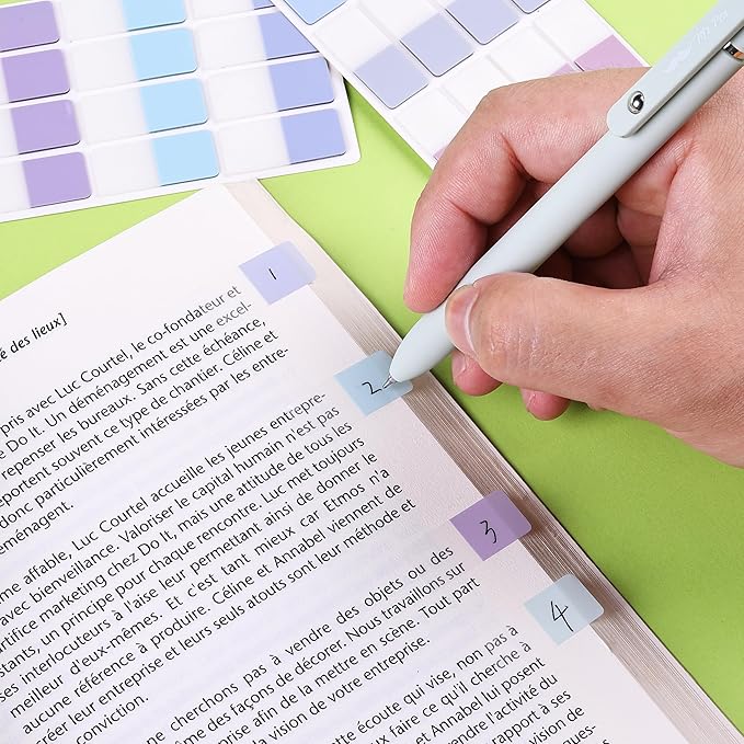 Mr. Pen- Sticky Index Tabs, 480 Pcs, Pastel Sticky Tabs for Notebooks, Page Markers, Page Tabs for Binders, Page Tabs Sticky Tabs for Books, Notebook Tabs, Book Sticky Tabs for Notebooks