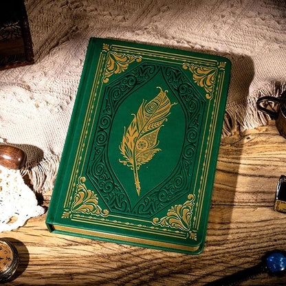 CAGIE 320 Pages Thick Hardcover Journaling Notebooks Vintage Leather Journal for Women Men A5 College Ruled Journals for Writing with Gift Box, 5.7 x 8.3 in, Dark Blue