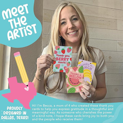 54 Colorful Funny Thank You Cards With Envelopes Bulk - Thank You Notes With Envelopes Set, Thank You Card Kids, Teacher Thank You Teacher Cards, Kids Thank You Card For Teachers Appreciation