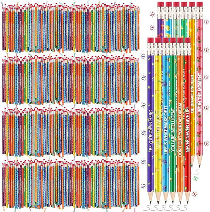 Gersoniel 720 Pcs Scented Pencils Bulk for Kids Inspirational Motivational Cute Fun Fruit Wood Smelly Graphite Pencils with Erasers for School Classroom Office Students Girls Boys Gifts Supplies