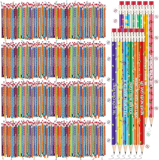 Gersoniel 720 Pcs Scented Pencils Bulk for Kids Inspirational Motivational Cute Fun Fruit Wood Smelly Graphite Pencils with Erasers for School Classroom Office Students Girls Boys Gifts Supplies