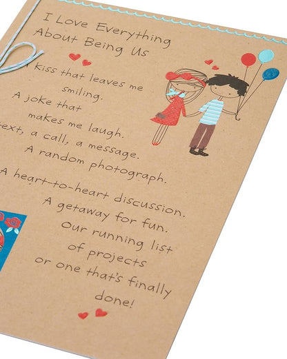 American Greetings Romantic Birthday Card (Being Us)