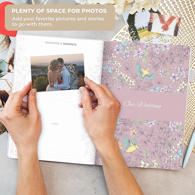 Clever Fox Anniversary Journal – Couple Memory Book & Photo Album with Writing Space – Wedding, Bridal Shower & Married Couple Gifts (White)