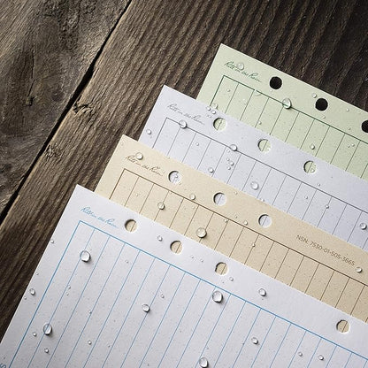 Rite In The Rain Weatherproof Loose Leaf Paper, 4.625" x 7", 32# White, Universal Pattern, 100 Sheet Pack (No. 372)