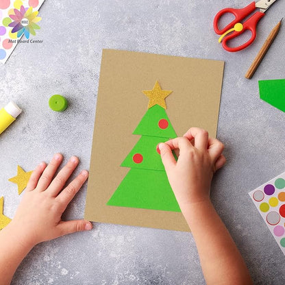 Mat Board Center, 25 pack 11x17 Brown Cardboard sheet, 1/8 inch thick, Flat Corrugated Cardboard Inserts for Packing, Shipping, Mailing, Cardboard Backing, Art Craft Card Board