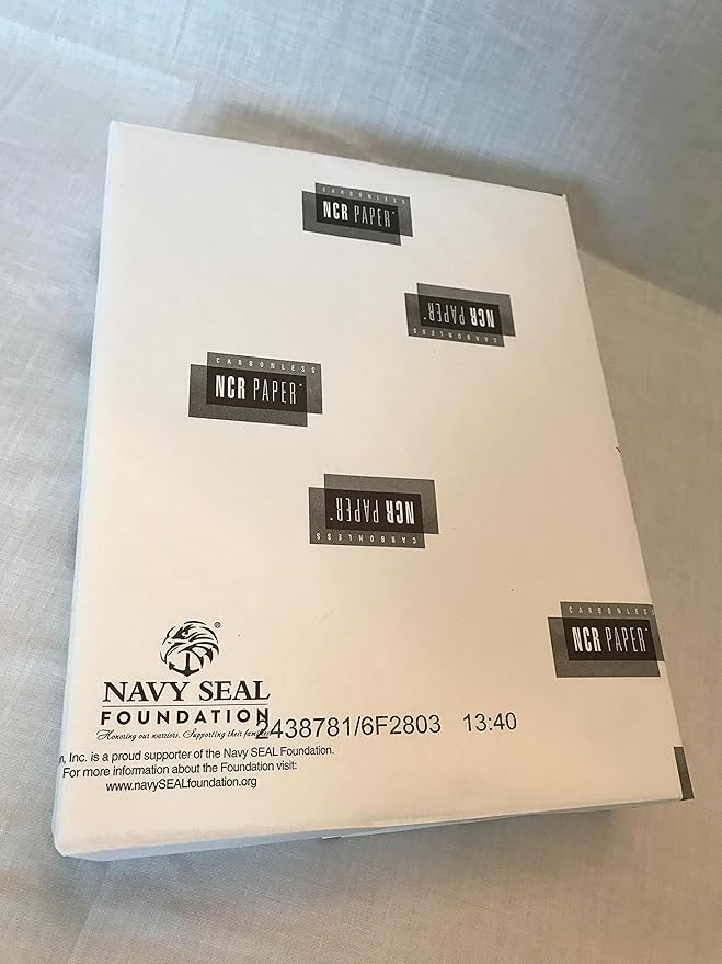 250 Sets, NCR Paper, 5887, Collated 2 Part (White, Canary), Letter Size Carbonless Paper Appleton