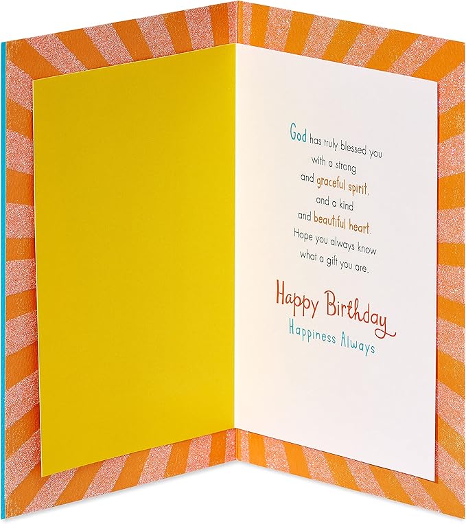American Greetings Religious Birthday Card (Made You Special)