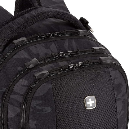 SwissGear Cecil 5505 Laptop Backpack, Black Cod/Camo, 18-Inch