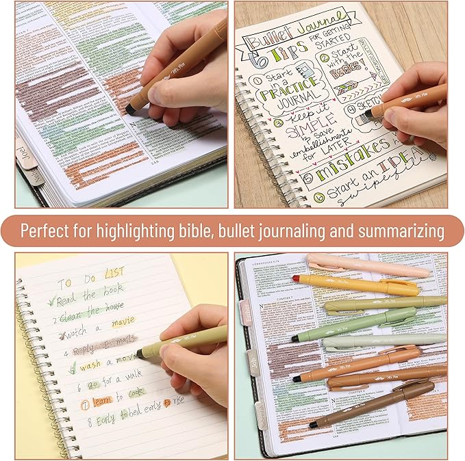 Mr. Pen- Gel Highlighter, 16 Pack, Assorted Colors, Bible Highlighters No Bleed, No Bleed Highlighters, Bible Highlighter, Bible Markers, Gel Highlighters for Bibles, Highlighter