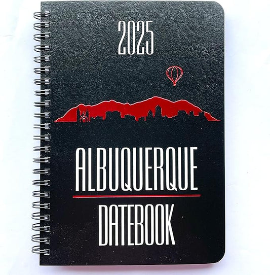 2025 Datebook & City Themed Planner – Resource Guide with Daily, Weekly & Monthly Views – 3-Year Reference Calendar - Multi-Purpose Travel Notebook Guide & Adventure Diary (Albuquerque '25)