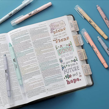 Mr. Pen- Gel Highlighter, 4 Pack, Bible Highlighters No Bleed, No Bleed Highlighters, Bible Highlighter, Bible Markers, Gel Highlighters for Bibles, Highlighter