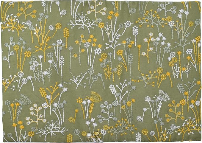 BLBMH Book Covers for Paperbacks Fit for 5.5x8.4 inch Adjustable Book Sleeve Cover for A5 Books Soft Cloth Protector for Notebook Journal - Spring