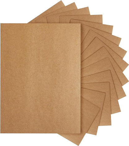 28 Sheets Brown Cardstock 8.5 x 11 Printer Paper, 92lb Heavyweight Paper Card Stock for Greeting Cards, Wrapper, Office, Stationery, Invitations, Certificate