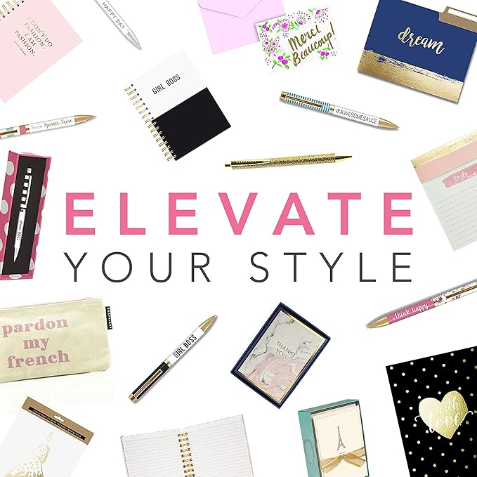 Graphique Soft Cover Journal,"Vintage Blog" Design - 200 Ruled Pages, Embellished with Gold Foil, 6" x 8.25" x .5" - Durable Notebook for Notes, Lists, Recipes, and More