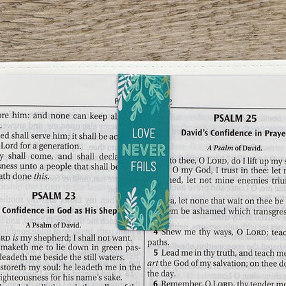 Christian Art Gifts Magnetic Scripture Bookmark Set for Women with Beloved Faith Favorites - Inspirational Floral Garden Magnetic Bible Verse Pagemarker Set of 6 for Bibles and Books, Size 2.3” x 0.8”