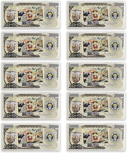 Silver Japanese Anime ONE Piece Edition Bookmarks, Collectibles, banknotes and Gifts.